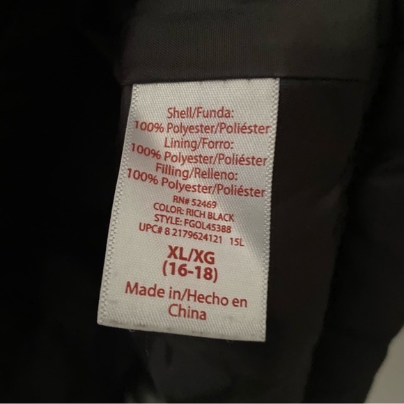 Faded Glory Jacket coat Women’s Size X-LARGE Polyester Black Lightweight - Picture 7 of 9